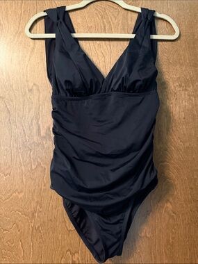 Classic Black One-Piece Swimsuit